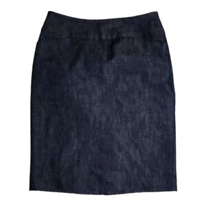 Halogen Midi Pencil Skirt Size 0 Denim Side Zip